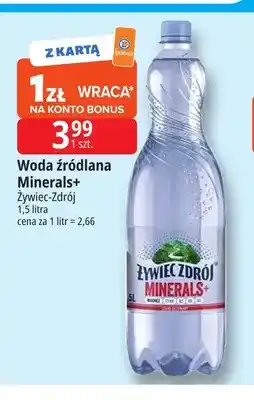 E.Leclerc Woda źródlana niegazowana Minerals+ Żywiec-Zdrój oferta