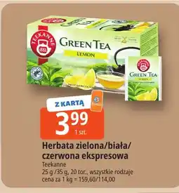E.Leclerc Herbata zielona ekspresowa Teekanne oferta