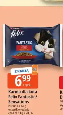 E.Leclerc Karma dla kota Felix Fantastic Purina 4-pak oferta