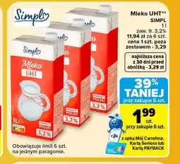 Carrefour Mleko Simpl oferta
