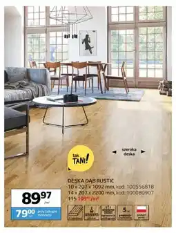 Komfort Deska Dąb Rustic 10x207x1092 mm Barlinek oferta