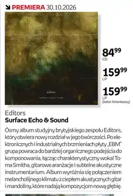 Płyta CD Editors Surface Echo & Sound