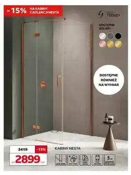 Komfort Kabina prysznicowa Nesta New Trendy oferta
