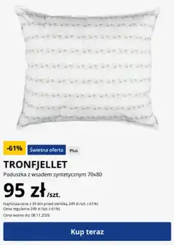 JYSK Poduszka z wsadem syntetycznym 70x80 cm Tronfjellet oferta