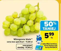 Carrefour Market Winogrona Białe oferta