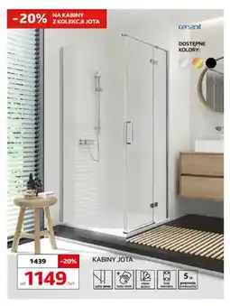 Komfort Kabina prysznicowa Jota Cersanit oferta