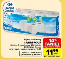 Carrefour Papier toaletowy Carrefour oferta