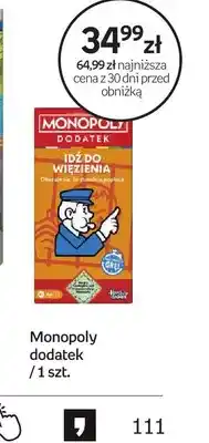 Empik Gra Monopoly dodatek Idź do więzienia Hasbro Gaming oferta