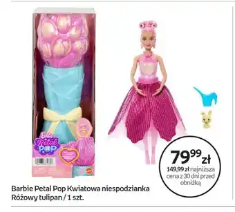 Lalka Barbie Petal Pop Kwiatowa niespodzianka Różowy tulipan