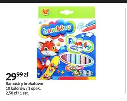 Empik Flamastry brokatowe 10 kolorów Bambino oferta