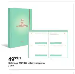 Empik Kalendarz 2027 B5 układ tygodniowy oferta