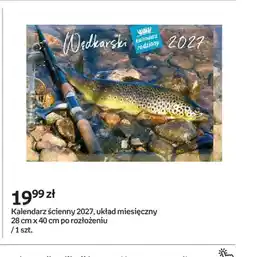 Empik Kalendarz ścienny 2027 Wędkarski Lucrum oferta