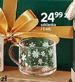Empik Szklanka zielona w śnieżynki oferta