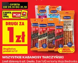 Biedronka Wszystkie kabanosy Tarczyński oferta