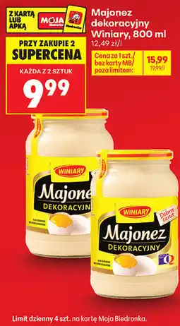 Biedronka Majonez dekoracyjny Winiary oferta