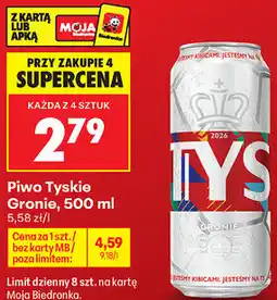 Biedronka Piwo Tyskie Gronie oferta