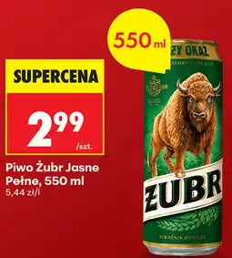 Biedronka Piwo Żubr Jasne Pełne oferta