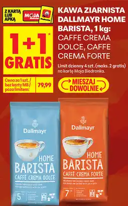 Biedronka Kawa ziarnista Dallmayr Home Barista oferta
