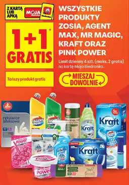Biedronka Wszystkie produkty Zosia, Agent Max, Mr Magic, Kraft oraz Pink Power oferta