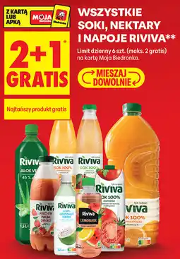 Biedronka Wszystkie soki, nektary i napoje Riviva oferta