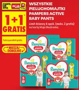 Biedronka Wszystkie pieluchomajtki Pampers Active Baby Pants oferta