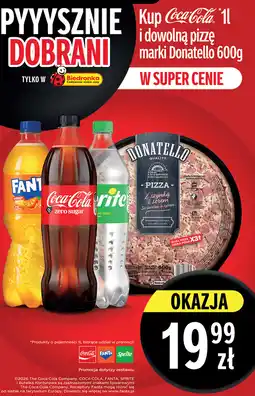 Biedronka Zestaw: Dowolna pizza Donatello 600 g i napój Coca-Cola, Fanta lub Sprite 1 l oferta