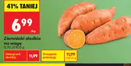 Biedronka Ziemniaki słodkie na wagę oferta