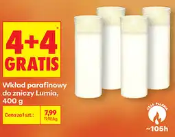 Biedronka Wkład parafinowy do zniczy Lumia oferta