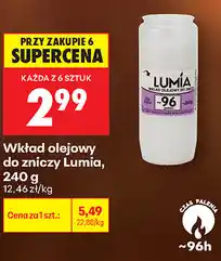 Biedronka Wkład olejowy do zniczy Lumia oferta