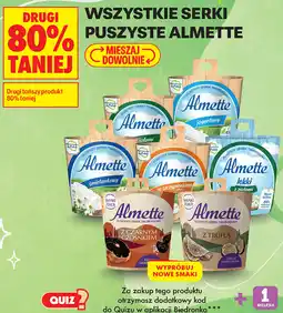 Biedronka Wszystkie serki puszyste Almette oferta