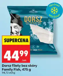 Biedronka Dorsz filety bez skóry Family Fish oferta