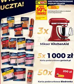 Biedronka Wszystkie paczkowane wędliny Krakus oferta