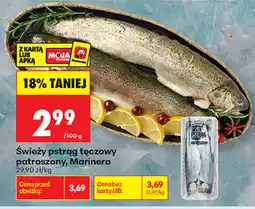 Biedronka Świeży pstrąg tęczowy patroszony Marinero oferta