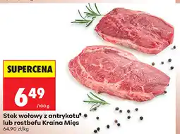 Biedronka Stek wołowy z antrykotu lub rostbefu Kraina Mięs oferta