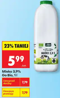 Biedronka Mleko 3,9% Go Bio oferta