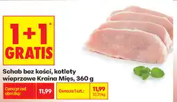 Biedronka Schab bez kości, kotlety wieprzowe Kraina Mięs oferta