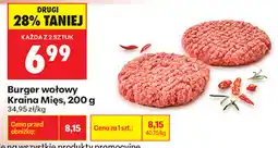 Biedronka Burger wołowy Kraina Mięs oferta
