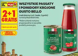 Biedronka Wszystkie passaty i pomidory krojone Gusto Bello oferta