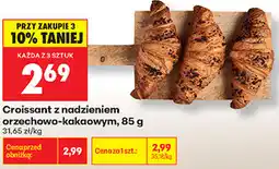 Biedronka Croissant z nadzieniem orzechowo-kakaowym oferta