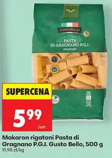 Biedronka Makaron rigatoni Pasta di Gragnano P.G.I. Gusto Bello oferta