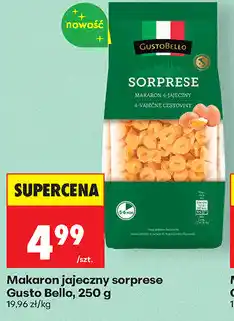Biedronka Makaron jajeczny sorprese Gusto Bello oferta