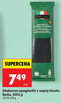 Biedronka Makaron spaghetti z sepią Gusto Bello oferta