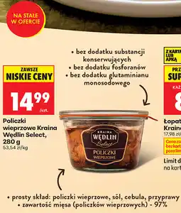 Biedronka Policzki wieprzowe Kraina Wędlin Select oferta
