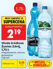 Biedronka Woda źródlana Żywiec Zdrój oferta