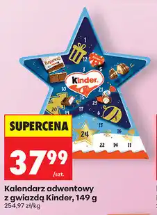Biedronka Kalendarz adwentowy z gwiazdą Kinder oferta