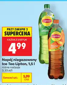 Biedronka Napój niegazowany Ice Tea Lipton oferta