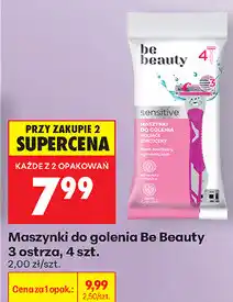 Biedronka Maszynki do golenia Be Beauty 3 ostrza, 4 szt oferta
