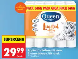 Biedronka Papier toaletowy Queen, 3-warstwowy, 50 rolek oferta