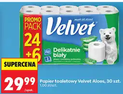 Biedronka Papier toaletowy Velvet Aloes, 30 szt oferta
