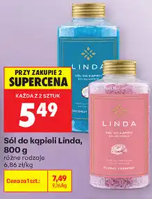 Biedronka Sól do kąpieli Linda oferta